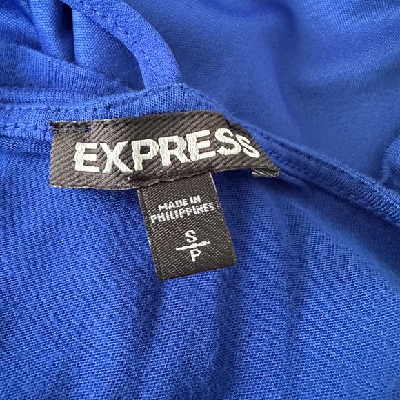 Express Royal Blue Halter Top - Picture 4 of 4